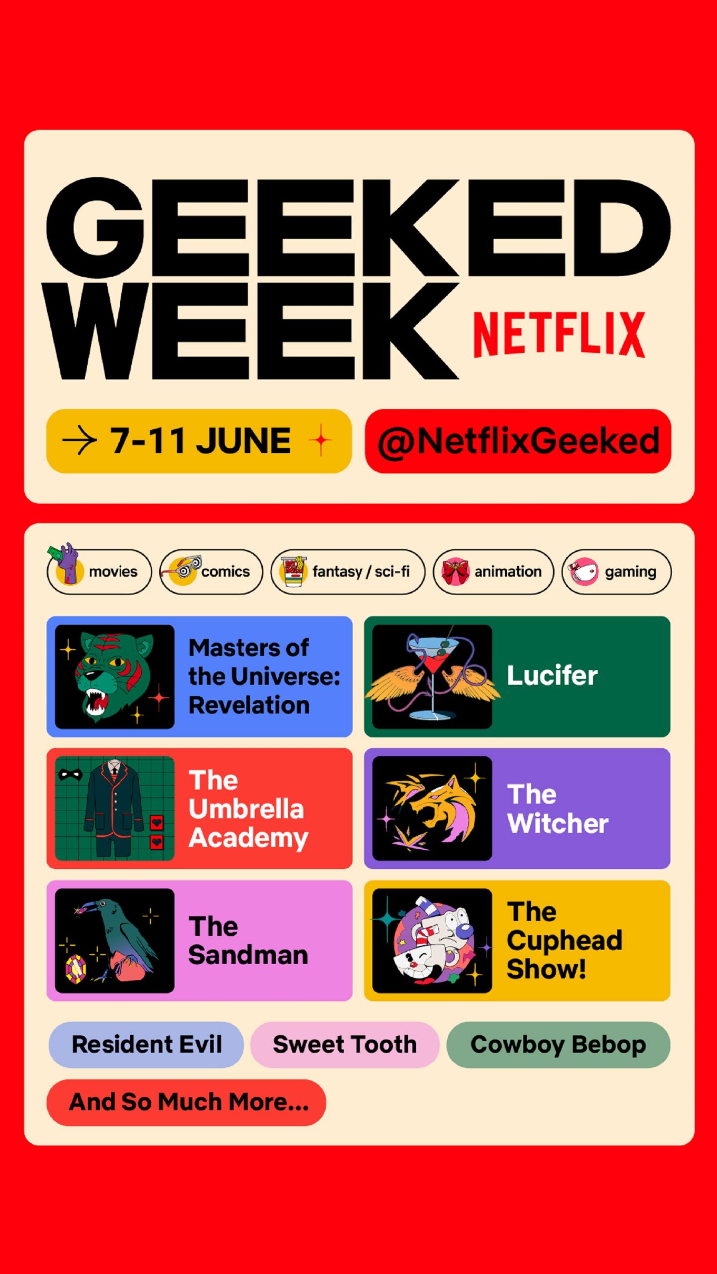 Llegó Geeked Week, el primer evento en vivo de Netflix sobre ciencia ficción
